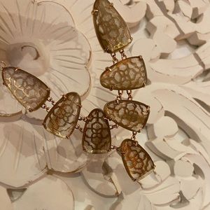 Kendra Scott Harlie Dusted Rose Gold Statement Necklace